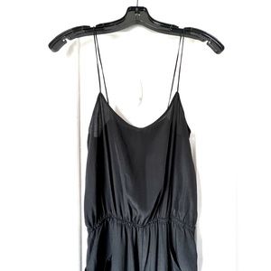 Topshop Boutique black silk jumpsuit
